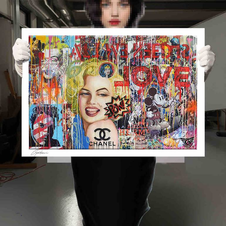 Original Pop Art Celebrity Printmaking by GARDANI ART