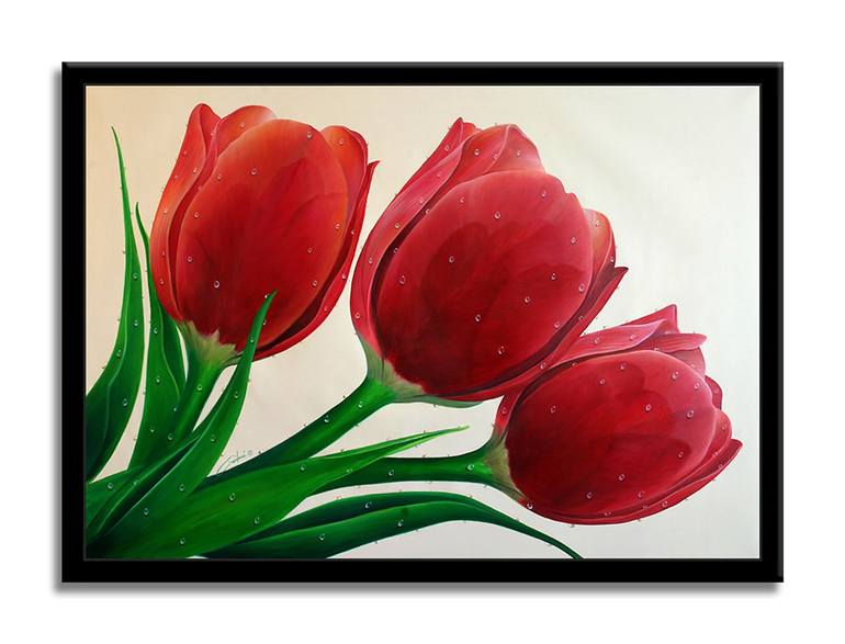 Original Realism Floral Printmaking by GARDANI ART