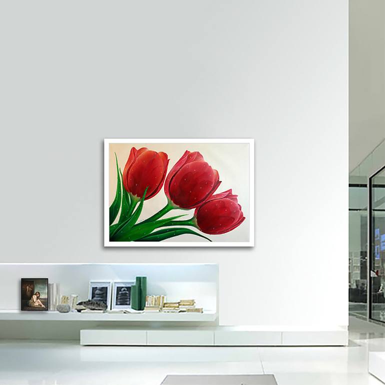 Original Realism Floral Printmaking by GARDANI ART