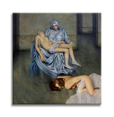 Pieta after Michelangelo - Canvas - Limited Edition thumb