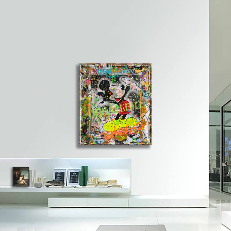 Original Pop Art Cartoon Painting by Gardani Art