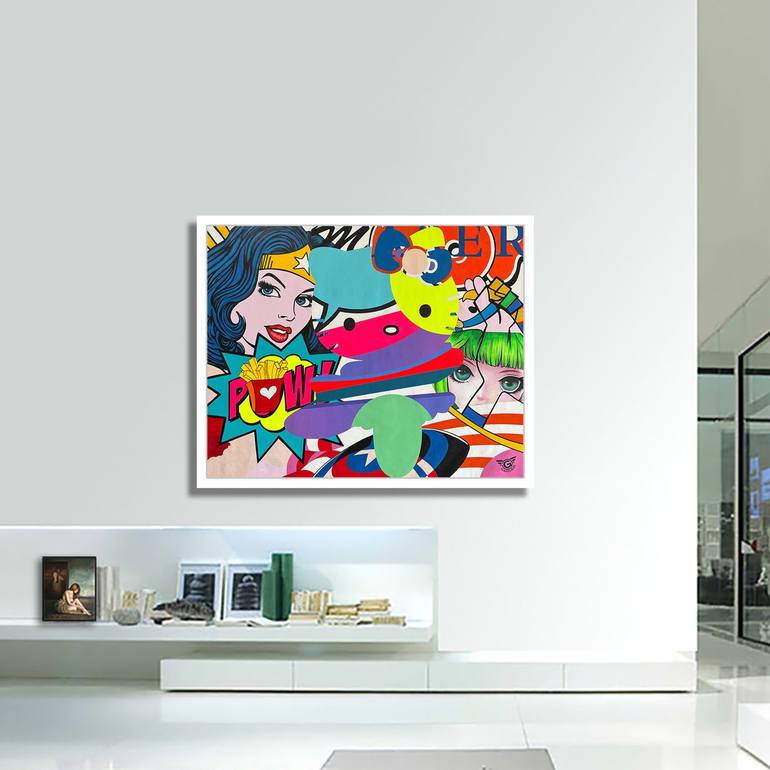 Original Pop Art Comics Painting by GARDANI ART