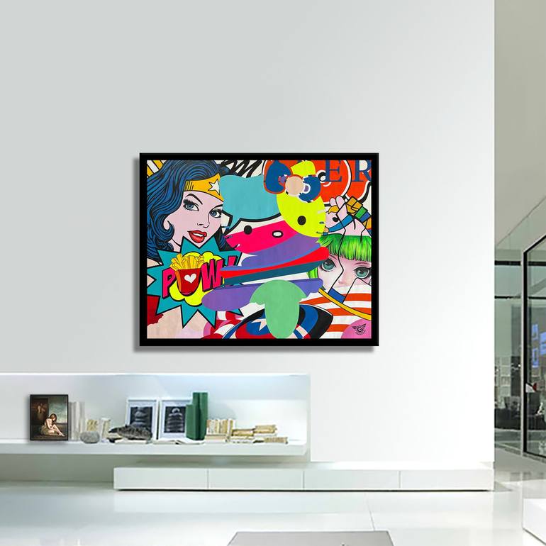 Original Pop Art Comics Painting by GARDANI ART