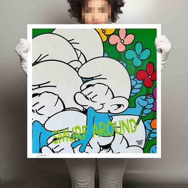 Original Pop Art Cartoon Printmaking by Gardani Art