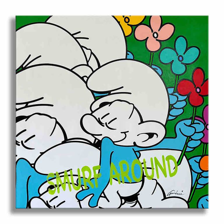 Original Pop Art Cartoon Printmaking by Gardani Art