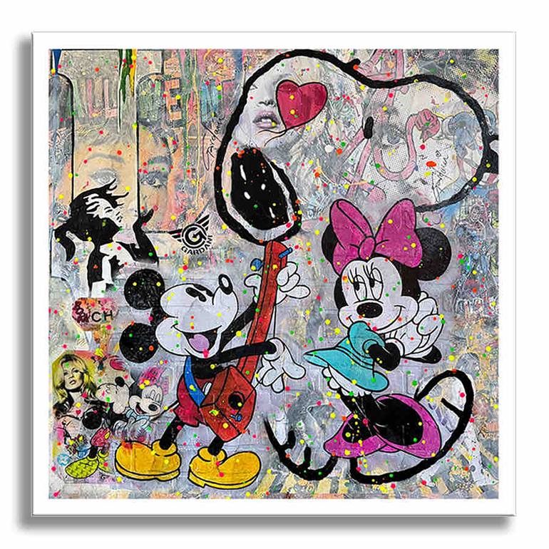Original Pop Art Cartoon Painting by Gardani Art