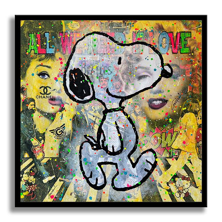 Original Pop Art Cartoon Painting by GARDANI ART