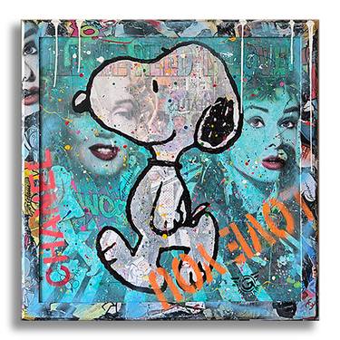 Happy day Snoopy – Original Painting on canvas thumb