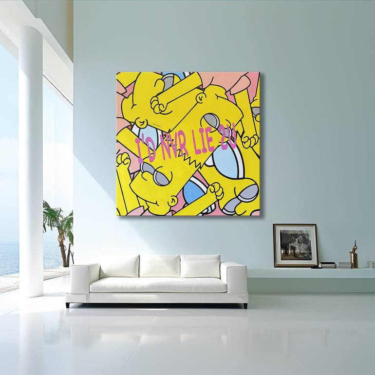 Original Pop Art Cartoon Painting by GARDANI ART