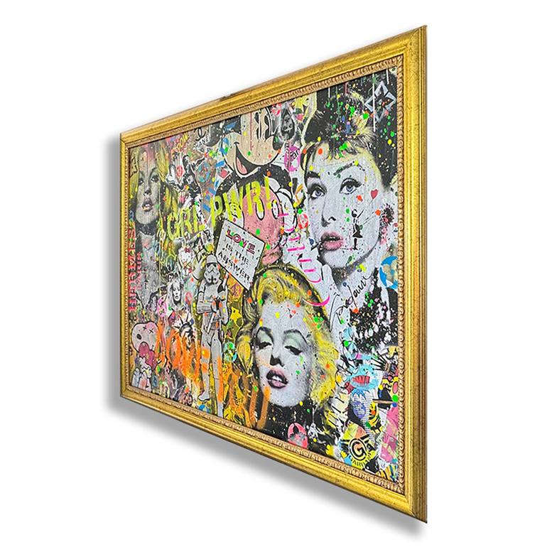 Original Pop Art People Painting by GARDANI ART