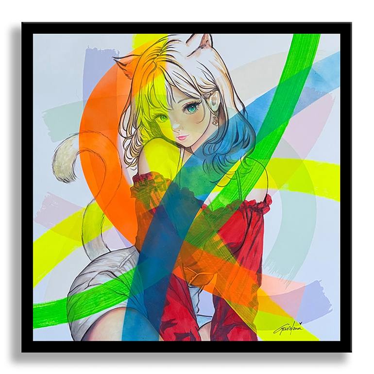 Original Pop Art Women Painting by Gardani Art