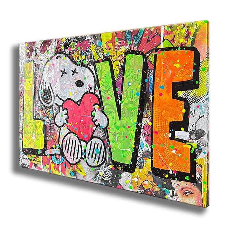 Original Pop Art Cartoon Painting by Gardani Art