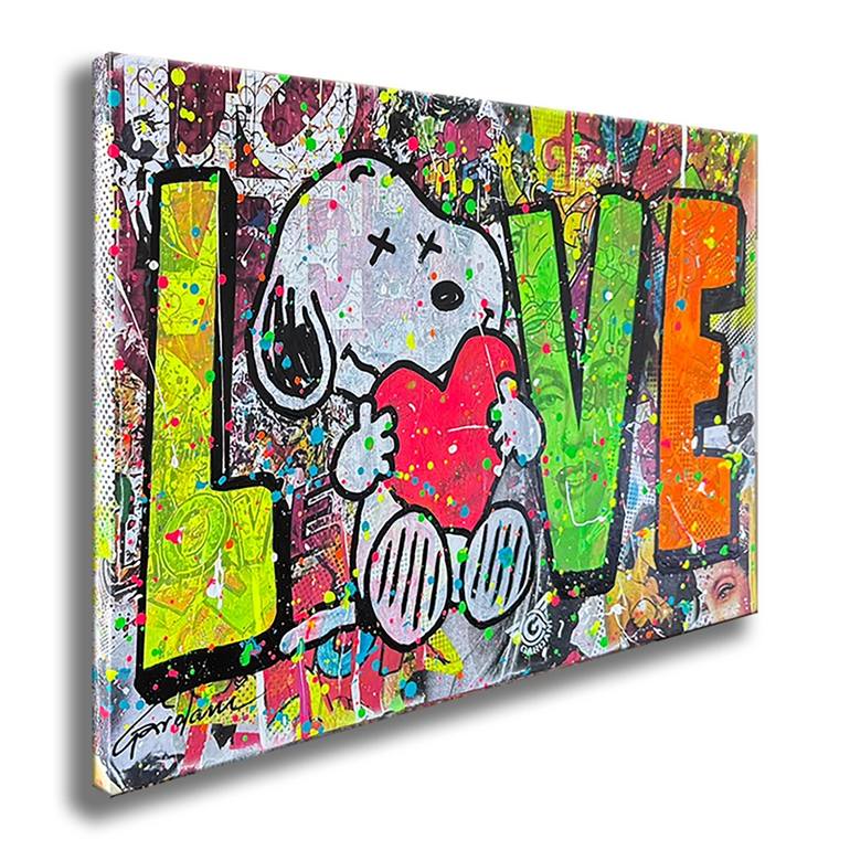 Original Pop Art Cartoon Painting by Gardani Art