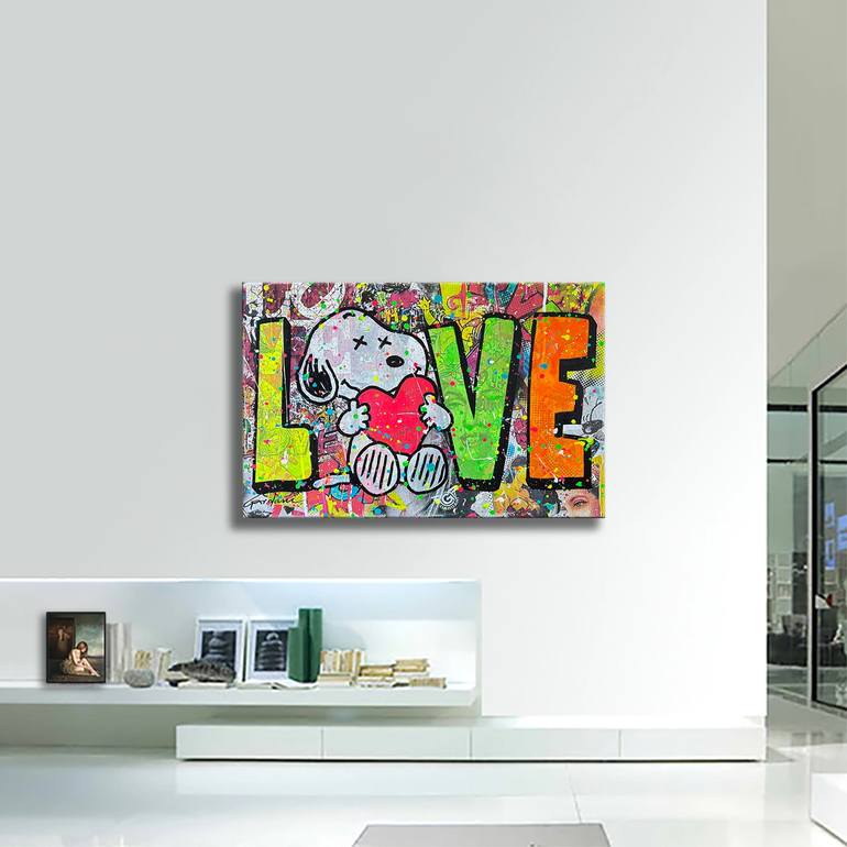 Original Pop Art Cartoon Painting by Gardani Art