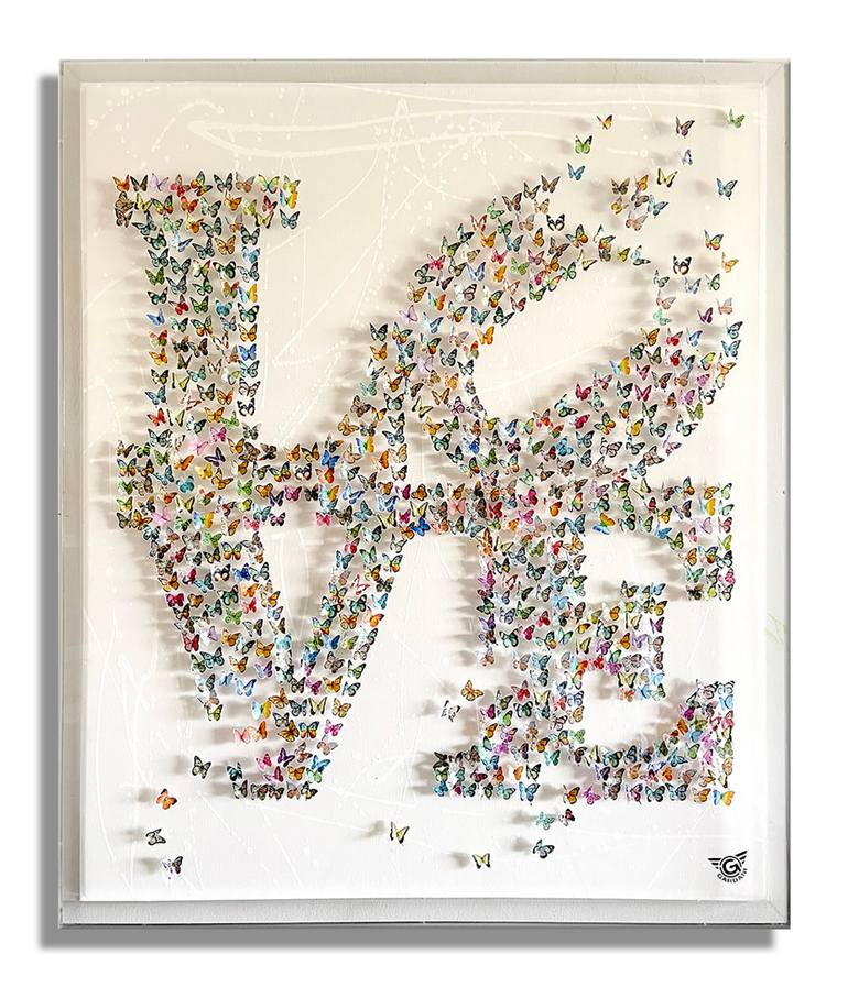 My Love for you – Unique 3D Wall Sculpture Original Sculpture by gardani art