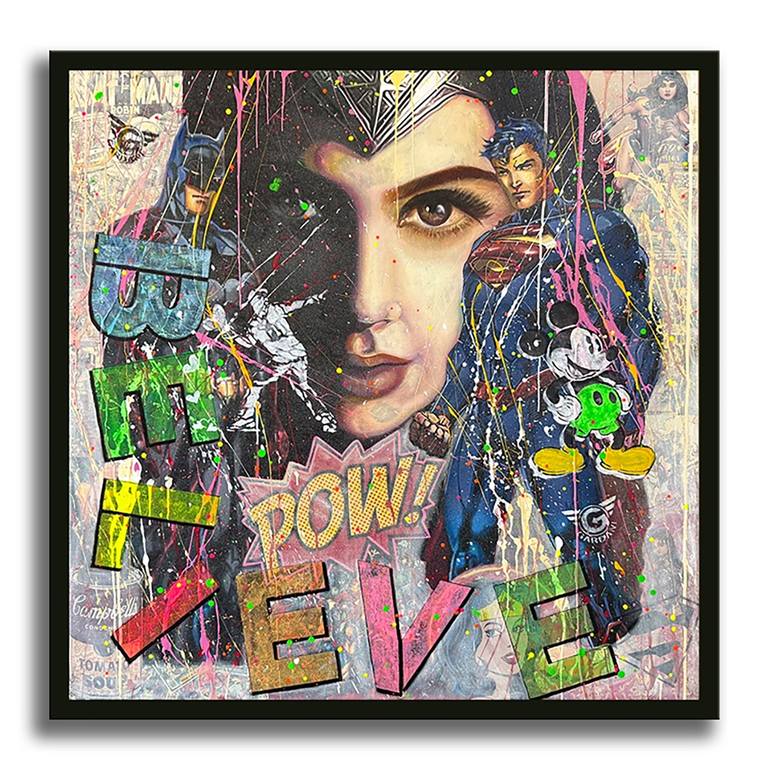 Original Pop Art Comics Painting by Gardani Art