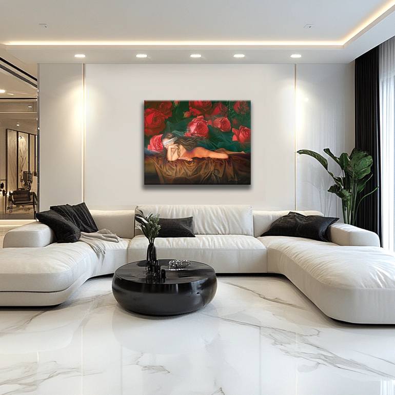 Original Realism Nude Painting by Gardani Art