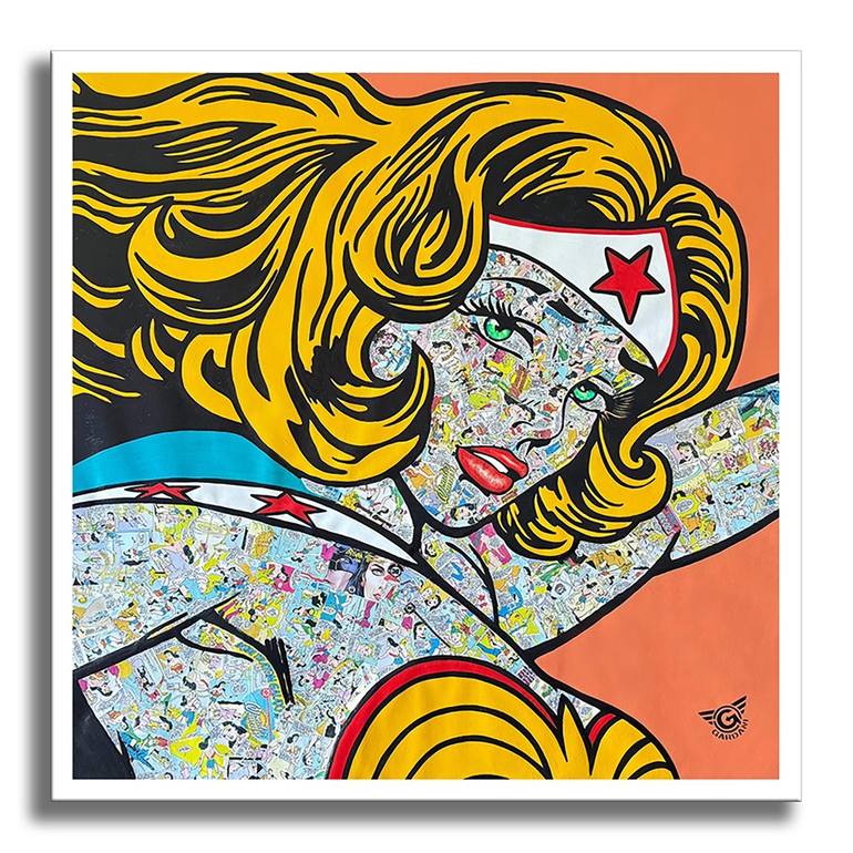 Original Pop Art Comics Painting by Gardani Art