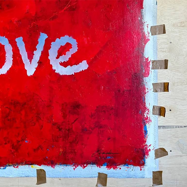 Original Abstract Love Painting by Gardani Art