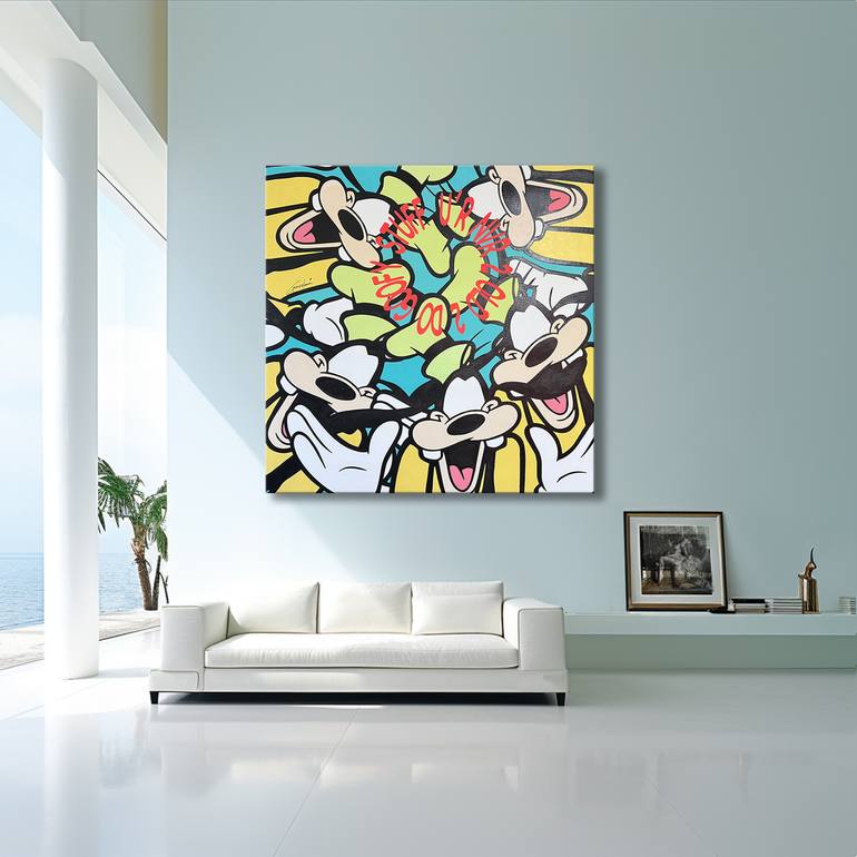 Original Pop Art Cartoon Printmaking by Gardani Art