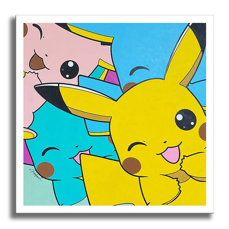 Original Pop Art Cartoon Printmaking by Gardani Art
