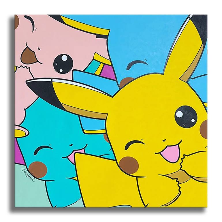 Original Pop Art Cartoon Printmaking by Gardani Art