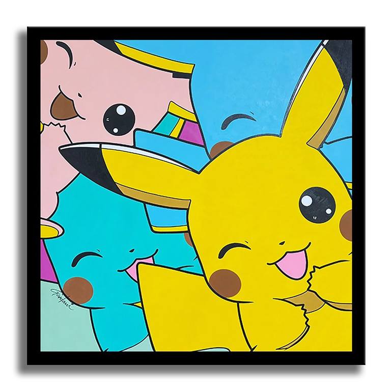Original Pop Art Cartoon Printmaking by Gardani Art