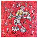 Mickey Follow your Heart - Original Painting on Canvas by GARDANI ART