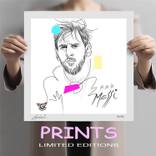 Messi 10 - Paper - Limited Edition Giclee Print by GARDANI ART