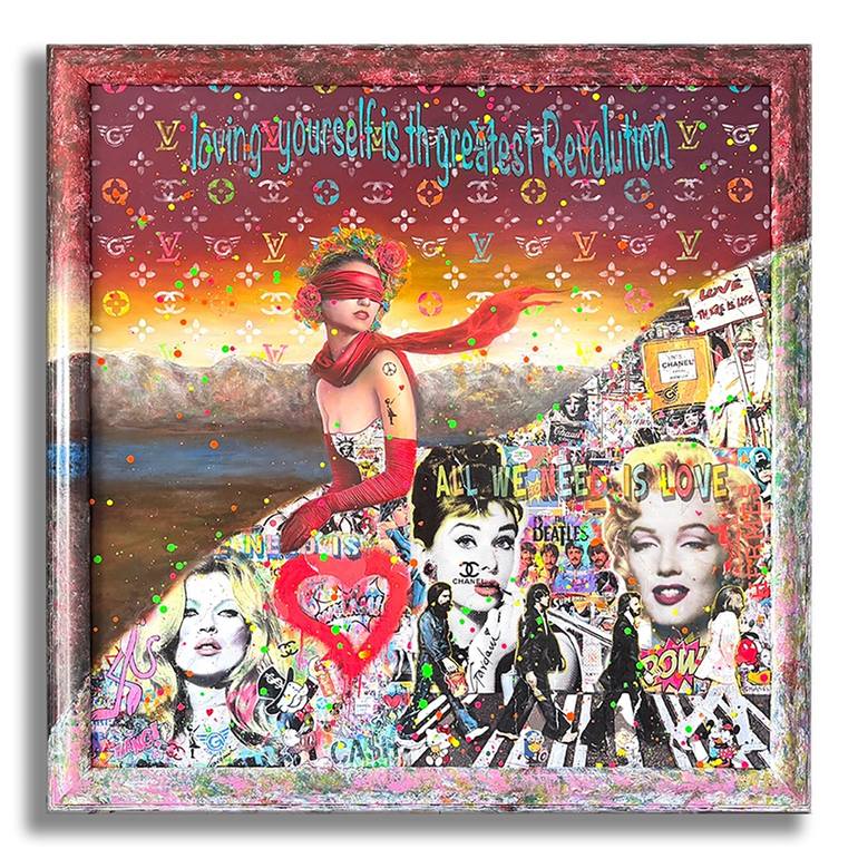 Original Fashion Painting by Gardani Art  Pop Art Art on Canvas  Loving  Original Painting on Canvas