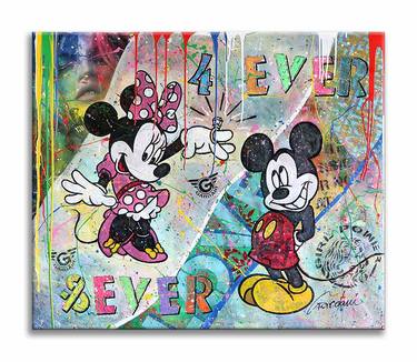 Hermes Minnie Mouse - Original Painting on Canvas by Dr8 Love