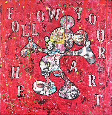 Mickey – Follow your Heart - Original Painting on Canvas thumb