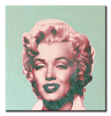 Marilyn – I Love you - Original Painting on Paper thumb