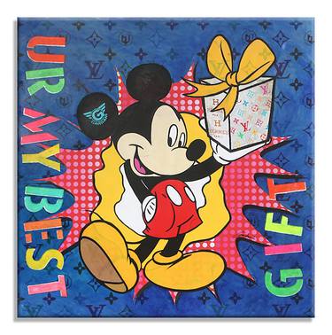 Mickey U R My Best Gift - Original Painting on Canvas thumb
