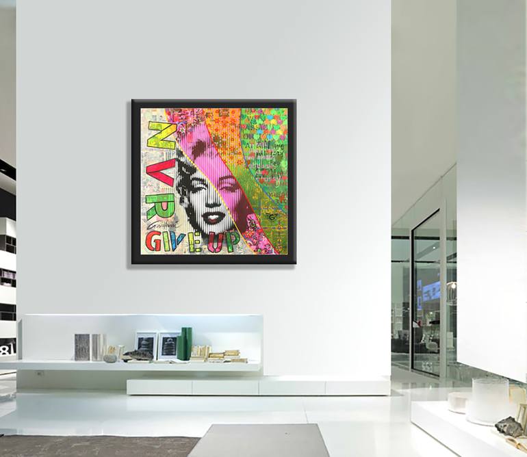 Original Pop Art Portrait Painting by GARDANI ART