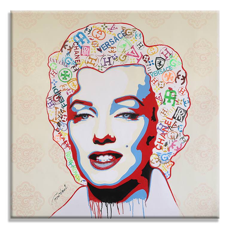 Original Pop Art Portrait Painting by GARDANI ART