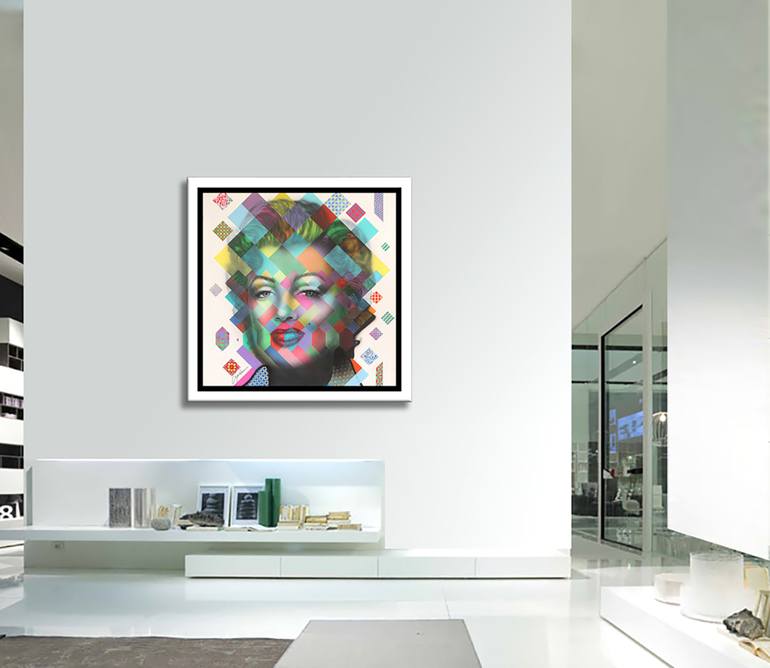 Original Pop Art Portrait Painting by GARDANI ART