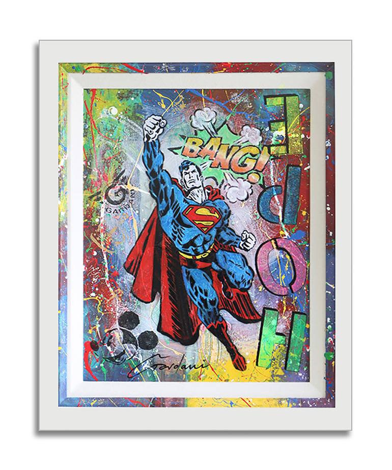 Original Pop Art Comics Painting by Gardani Art