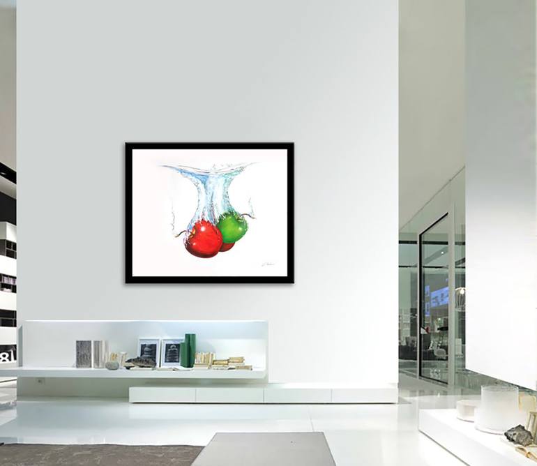 Original fruits Still Life Painting by GARDANI ART