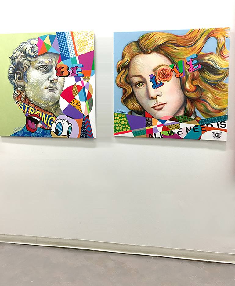 Original Contemporary People Painting by Gardani Art