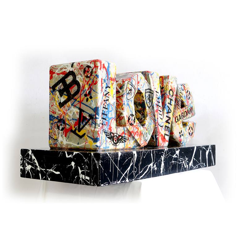 Original Pop Art Geometric Sculpture by GARDANI ART