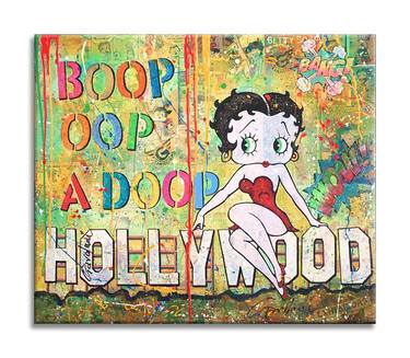 Betty Boop Hollywood - Original Painting on Canvas thumb