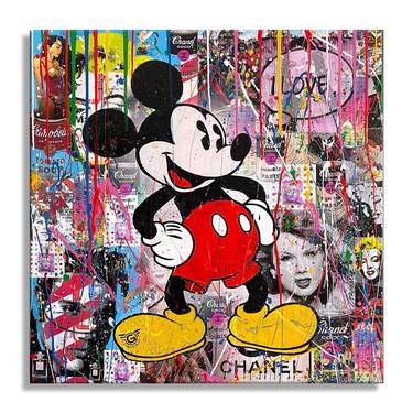 Mickey - I Love… - Original Painting on Canvas thumb