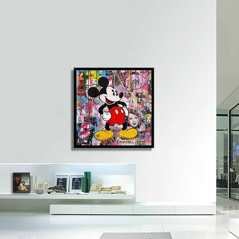 Original Figurative Comics Painting by Gardani Art