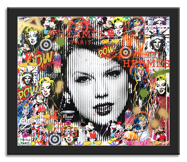 Original Pop Art Portrait Painting by GARDANI ART