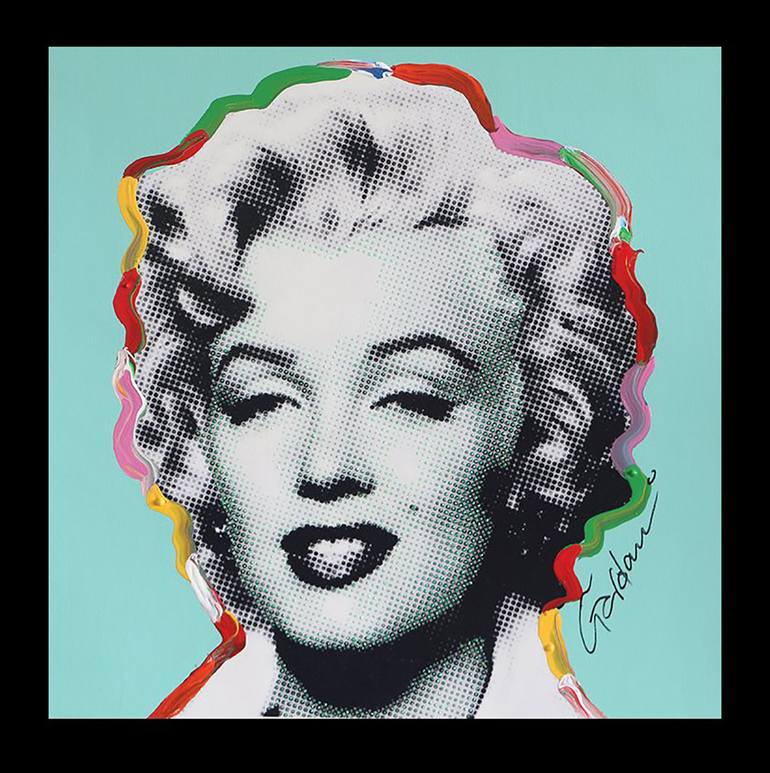 Original Pop Art Portrait Painting by GARDANI ART