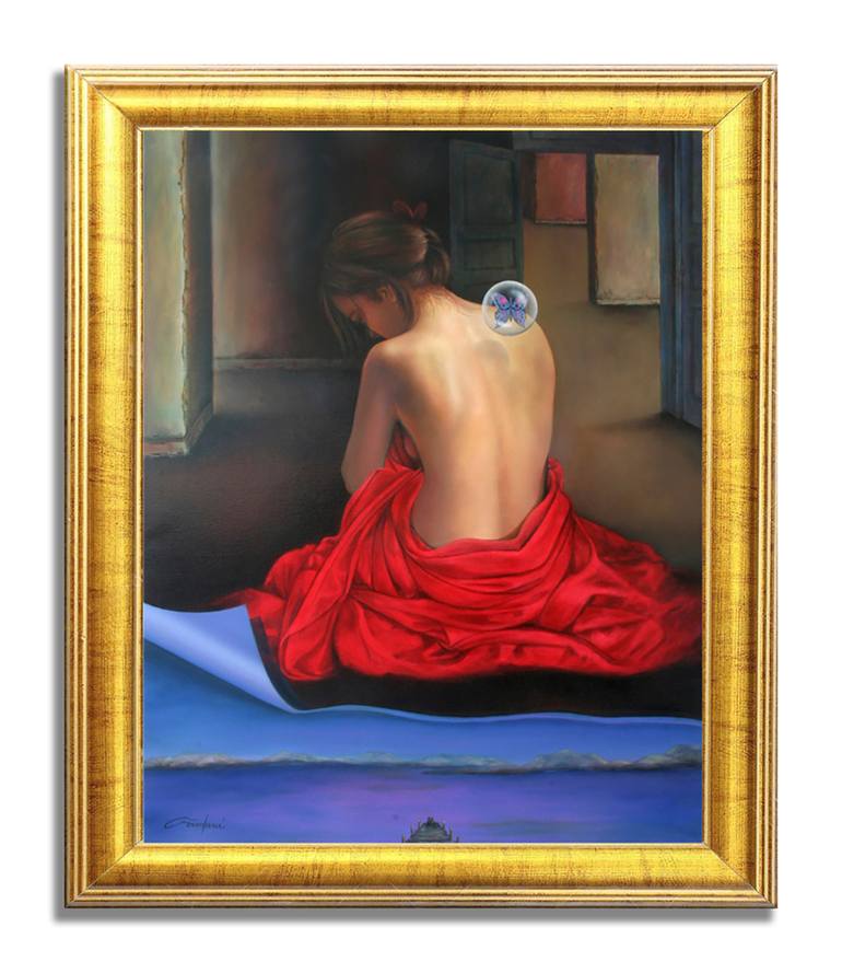 Original Figurative Women Painting by Gardani Art