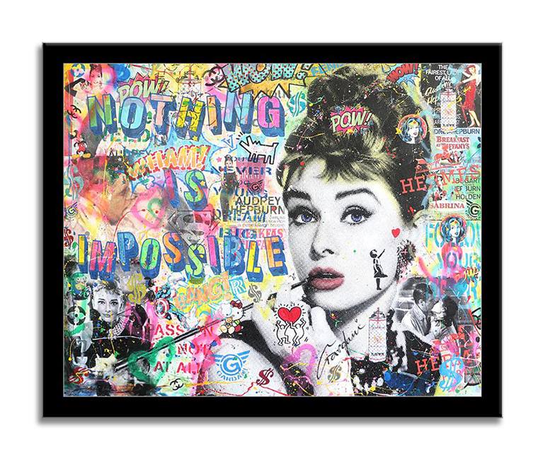 Original Pop Art Portrait Painting by GARDANI ART