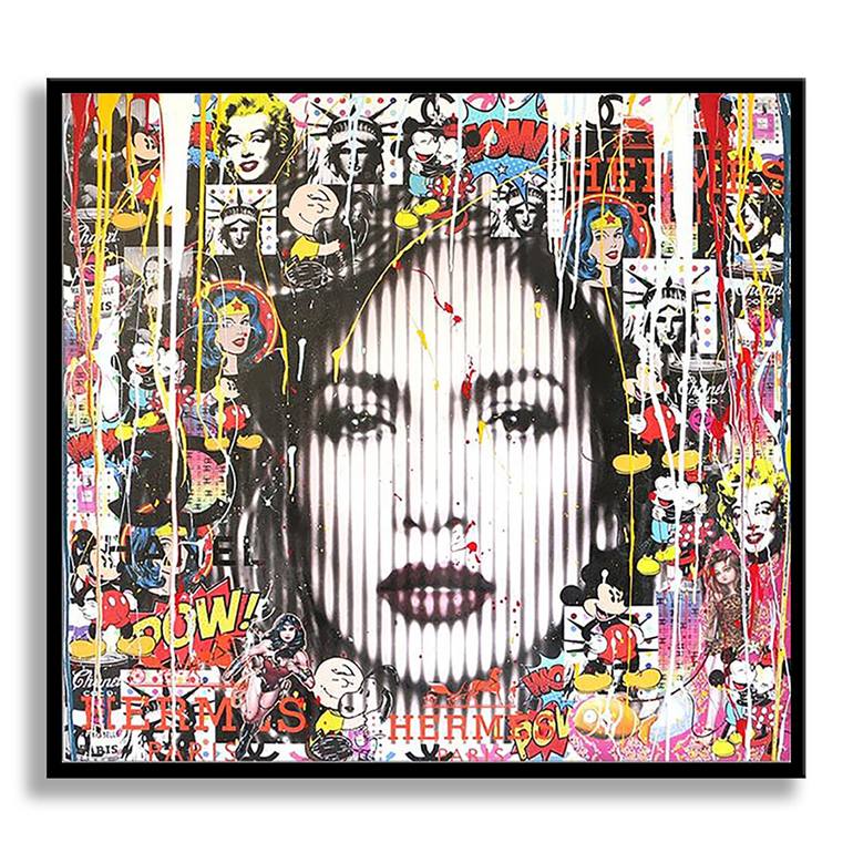 Original Pop Art Portrait Painting by GARDANI ART