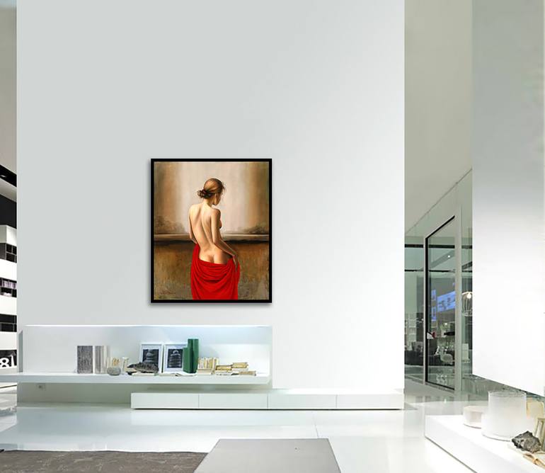 Original Figurative Nude Painting by Gardani Art